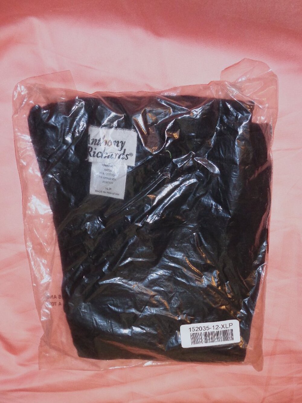 NEW IN PACKAGE ANTHONY RICHARDS STRETCH BLACK LEGGINGS-SZ XLARGE PETITE-LOVELY